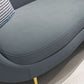 Scandinavische effen kleur fluweel getufte chaise stoel met gerolde armen