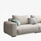 Modernism Cushions Sofa & Chaise 33.46" H Faux Leather Loose Back Sofa in White Clearhalo 'furn' 'furn_sectionals' 'Furniture' 'furniture_sectionals' 'Living Room Furniture' 'Sectionals' 1200x1200_e4b68a8b-f704-4b1d-a1ec-3218a68b4539