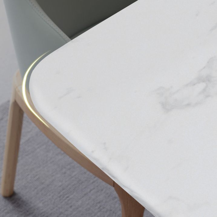 Simplicity Rectangle Dining Room Table Sintered Stone Table with Trestle Base Clearhalo ' dining_table' 'Dining Tables & Seating' 'Dining Tables' 'furn' 'furn_dining_table' 'Furniture' 'furniture_dining_table' 'Kitchen & Dining Furniture' 'kitchen&dining_furn' 'kitchen' 'kitchen_dining_table' 1200x1200_e4b6bedb-7799-484e-a26a-503638d6e294