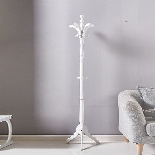 Traditioneller Kleidungsregal Massivholz Stativ getauchtes Börsenmantel Rack