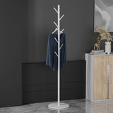Metal Free Standing Hall Tree with Coat Hooks Hall Stand for Living Room