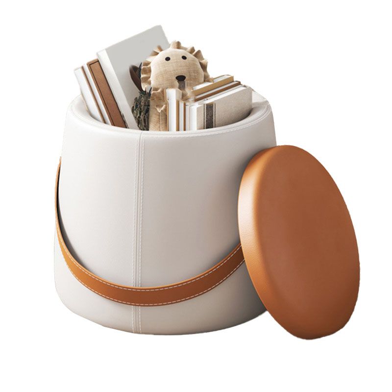 Modern Pouf Ottoman Fabric Upholstered Solid Color Portable Square Ottoman with Storage Clearhalo 'furn' 'furn_ottomans_poufs' 'Furniture' 'Living Room Furniture' 'Ottomans & Poufs' 'ottomans_poufs' 1200x1200_e4bb38c0-eabc-4140-a1bc-a1bcb7cd700a