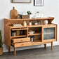 Cajones de buffet y puertas modernas de madera de cherry