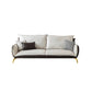 Ultra-Modern Beige Upholstered Sofa Pillow Back Couch with Brass Legs Clearhalo 'furn' 'furn_sofas' 'Furniture' 'furniture_sofas' 'Living Room Furniture' 'Sofa' 'sofas' 1200x1200_e4c126c9-a282-4b67-8380-c4eeb9347da0