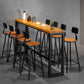 Industrial Style Rectangle Bar Table Solid Wood Bar Dining Table with Footrest Clearhalo 'Bar Furniture' 'Bar Tables' 'bar_tables' 'furn' 'furn_bar_tables' 'Furniture' 'Kitchen & Dining Furniture' 1200x1200_e4c39376-e460-4121-8270-6b3a03cc7af2