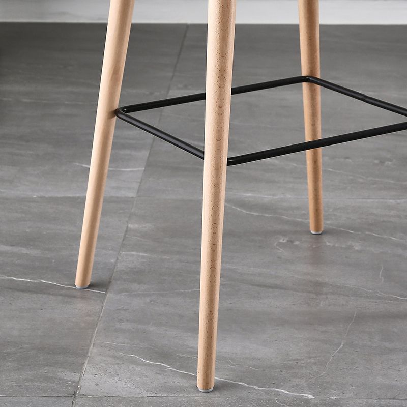 Nordic Style Plastic Wood Barstool 4 Legs Backrest Colorful Bar Stool, Set of 2 Clearhalo 'Bar Furniture' 'Bar Stools' 'bar_stools' 'furn' 'furn_bar_stools' 'furniture_bar_stools' 'Kitchen & Dining Furniture' 'kitchen&dining_furn' 'kitchen' 'kitchen_furn' Furniture' 1200x1200_e4c3f41a-3e21-4bd8-88bf-6c3dba446c4e