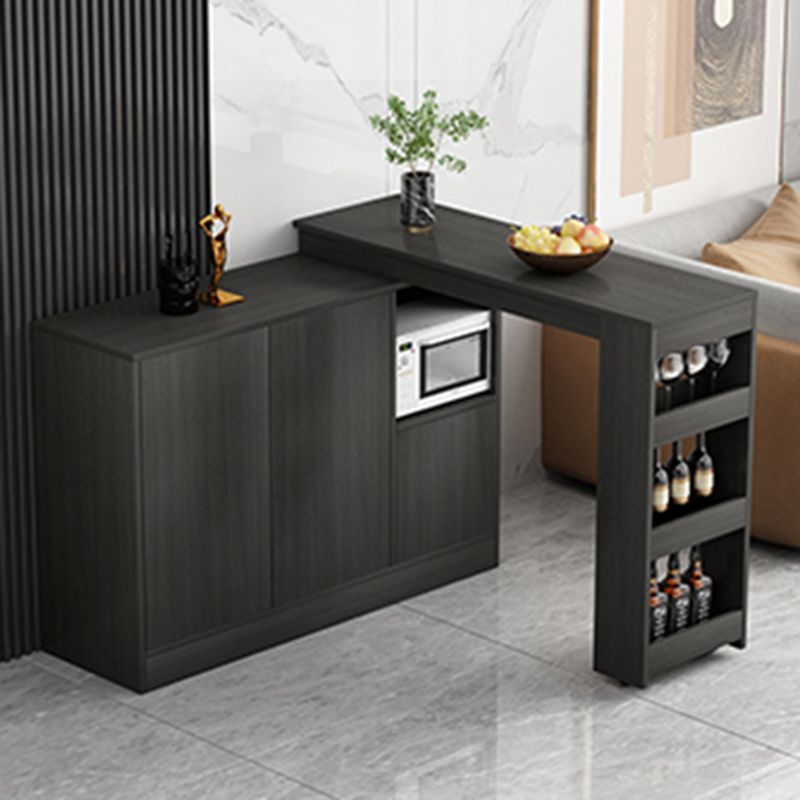 Moderne stijl rechthoekige bartafel woonkamer bistro-bar bureau met opbergruimte