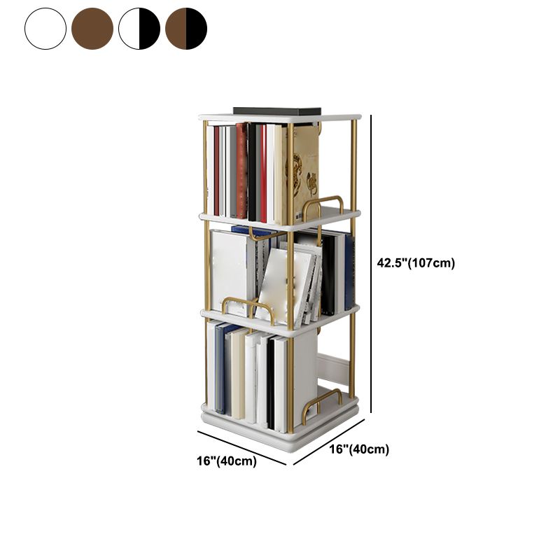 Nordic Geometric Bookcase Rotatable Study Room Storage Bookshelf Clearhalo 'Bookcases' 'furn' 'furn_bookcases' 'Furniture' 'Office Furniture' 1200x1200_e4c5c537-7d50-44d1-944a-b31216c65a22
