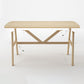 Contemporary Rectangular Dining Table with Trestle for 2-4 People