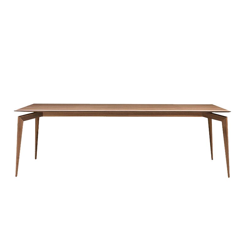 Ash Solid Wood Dining Table Mid-Century Rectangle Dining Table for Dining Room