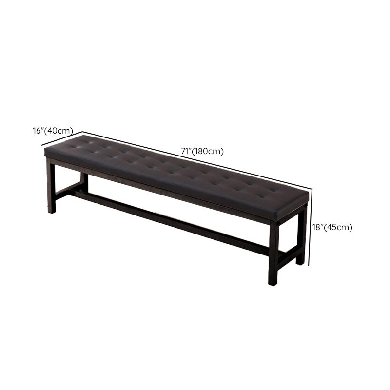 15.6-inch Width Modern Bench Cushioned Metal Solid Color Seating Bench Clearhalo 'Benches' 'Chairs & Seating' 'furn' 'furn_benches' 'Furniture' 'Living Room Furniture' 1200x1200_e4cb081c-a1d3-4dcc-ba22-e1af7fa4823e