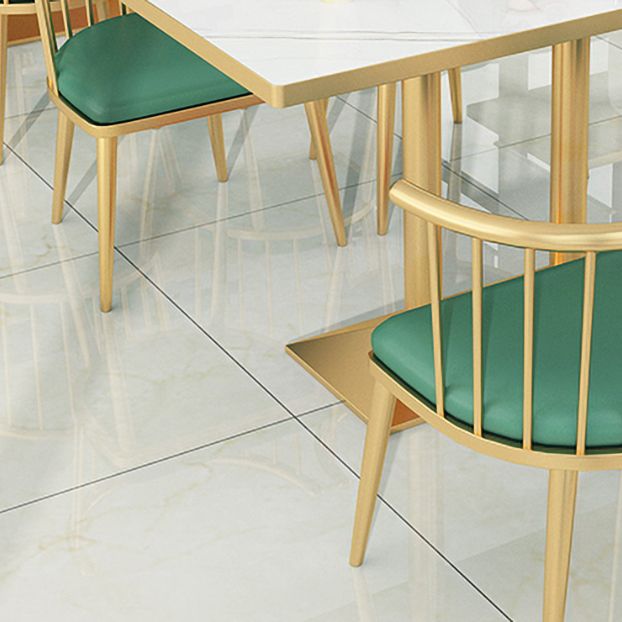 Glam Style 1/2/3/5 Pieces Dining Table Set Metal Dining Room Furniture Set Clearhalo 'Dining Room Sets' 'Dining Tables & Seating' 'dining_room_set' 'furn' 'furn_dining_room_set' 'Furniture' 'furniture_dining_room_set' 'Kitchen & Dining Furniture' 'kitchen&dining_furn' 'kitchen' 1200x1200_e4cb72ae-152a-4631-b2cd-4578bfc30e60