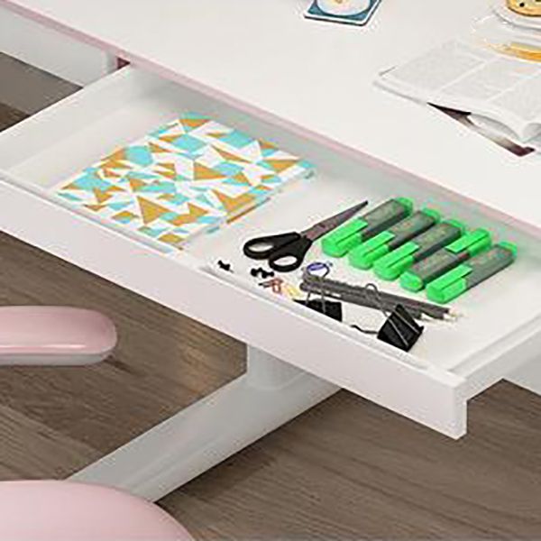 Contemporary Wooden Writing Desk 51.2"H Adjustable Desk for Home Clearhalo 'furn' 'furn_office_desk' 'Furniture' 'Office Desks' 'Office Furniture' 'office_desk' 1200x1200_e4cc0293-e1df-4272-a97a-ec2bd64bb77a