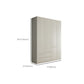 Wood Wardrobe Cabinet with Shelves Hinged Wardrobe Armoire for Home