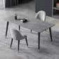 4 Legs Dining Site Table Contemporary Style Stone Dinette Table for Home Clearhalo ' dining_table' 'Dining Tables & Seating' 'Dining Tables' 'furn' 'furn_dining_table' 'Furniture' 'furniture_dining_table' 'Kitchen & Dining Furniture' 'kitchen&dining_furn' 'kitchen' 'kitchen_dining_table' 1200x1200_e4cd4849-c10d-4405-9792-78a831104861