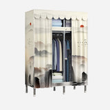 Modern Style Wardrobe Metal 1-Door Wardrobe Closet for Bedroom