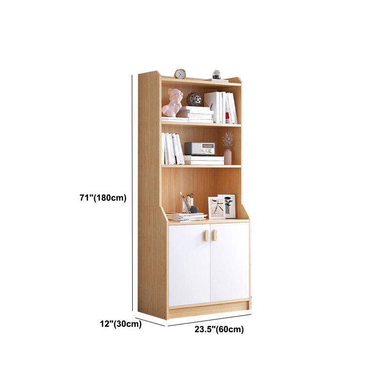 Contemporary Style Standard Bookshelf 11.8-Inch Wide Engineered Wood Bookcase for Home