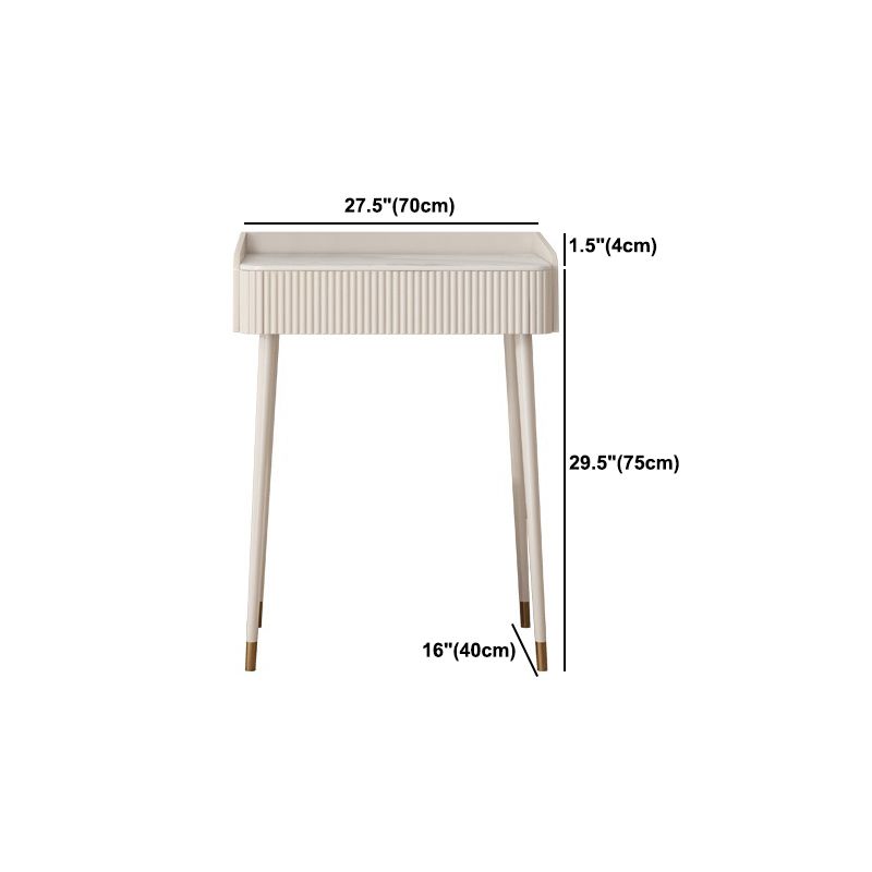 Slate Top Vanity Dressing Table Set Glam Beige Makeup Counter with Drawer Clearhalo 'Bedroom Furniture' 'furn' 'furn_makeup_vanities' 'Furniture' 'Makeup Vanities' 'makeup_vanities' 1200x1200_e4d30b35-cbbb-4cbf-a2b1-966fc5d6823d