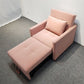 Recessed Arms Futon Sofa Bed Pillow Included Cushion Back Sleeper Sofa
