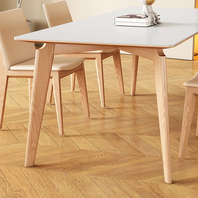 Sintered Stone Dining Table Rectangle Modern Dinner Table for Dining Room Clearhalo 'Dining Tables & Seating' 'Dining Tables' 'dining_table' 'furn' 'furn_dining_table' 'Furniture' 'Kitchen & Dining Furniture' 1200x1200_e4d4f7e9-5092-4fcd-ba73-4c3511920c72