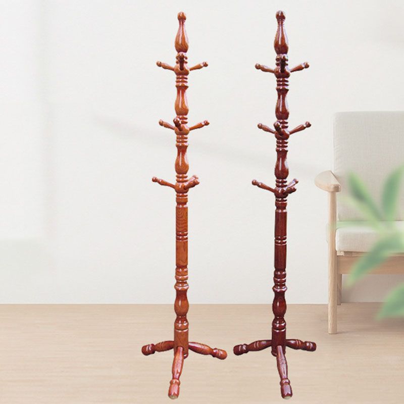 Vaste houten jas hanger boom midden-eeuwse moderne entry hall boom