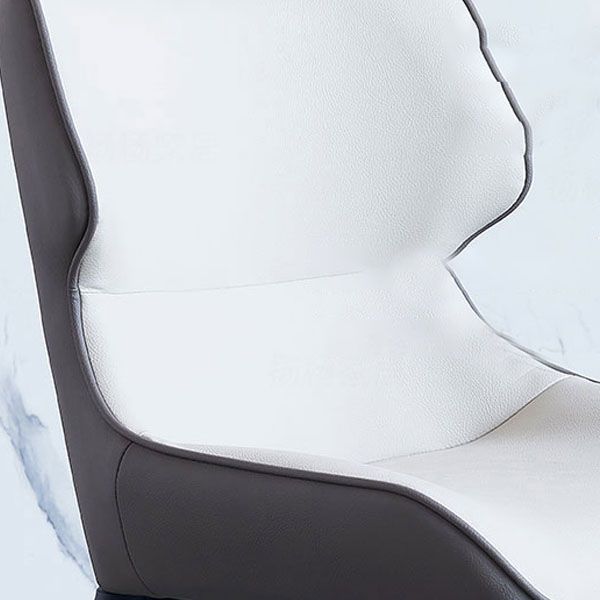 Contemporary Dining Wingback Side Chair Arm Chair with Metal Legs for Kitchen Clearhalo 'Dining Chairs' 'Dining Tables & Seating' 'dining_chair' 'Furniture' 'furniture_dining_chair' 'Kitchen & Dining Furniture' 1200x1200_e4d6f228-2df0-4d0f-a8f5-827fff25752c