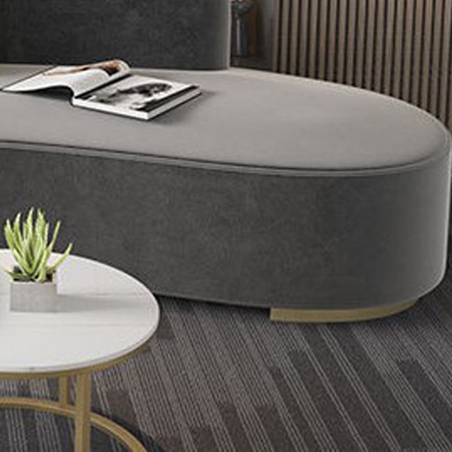 Noordse moderne gebogen bank met close back Modern Living Room armloze bank