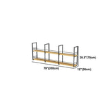 11.81"W Bookshelf Industrial Style Wall Mounted Bookcase for Home Office Clearhalo 'Bookcases' 'furn' 'furn_bookcases' 'Furniture' 'furniture_bookcases' 'kitchen' 'kitchen_bookcases' 'Living Room Furniture' 'Office Furniture' 1200x1200_e4d991a0-29ac-4e66-b202-af523e07846d