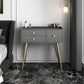 Contemporary Vanity Dressing Table 3 Drawer 30.7" Tall Makeup Vanity Desk Table Clearhalo 'Bedroom Furniture' 'furn' 'furn_makeup_vanities' 'Furniture' 'Makeup Vanities' 'makeup_vanities' 1200x1200_e4daeb74-cf08-4003-b732-62a61fd07a0c
