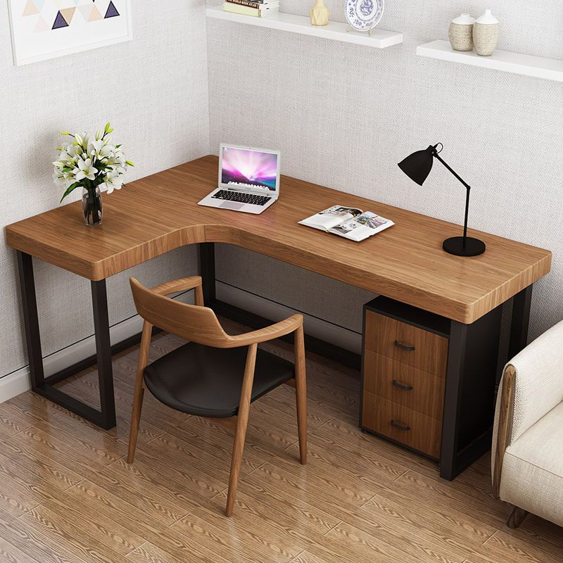 Modern Wooden Office Desk Sled Base Writing Desk , 29.53" Tall (Cabinet not Included) Clearhalo 'furn' 'furn_office_desk' 'Furniture' 'Office Desks' 'Office Furniture' 'office_desk' 1200x1200_e4dd0259-67fa-4d96-a141-dfd5b713106d