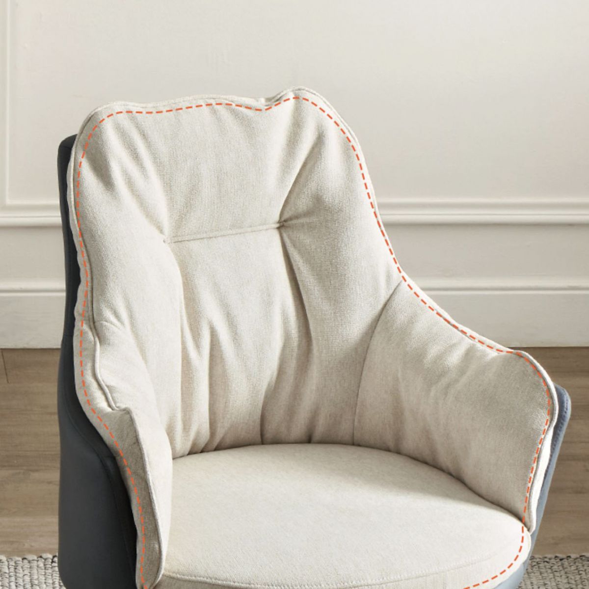 Chaise de bureau moderne sans roues sans chaise ergonomique pénible