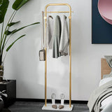 Rack de manteau moderne en métal encadré du rail suspendu et 4 hameçons Hall Stand