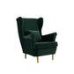 30.70" L x 37.79" W x 39.76" H Fabric Wingback Chair Metal Four Leg Accent Chair Clearhalo 'Accent Chairs' 'accent_chairs' 'Chairs & Seating' 'furn' 'furn_accent_chairs' 'Furniture' 'furniture_accent_chairs' 'Living Room Furniture' 1200x1200_e4e0bd6b-f27d-4aab-bf6e-519400d070d9