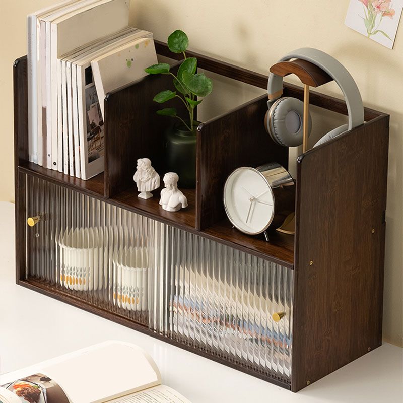 Libreria verticale chiusa con libreria contemporanea con armadi