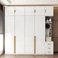 Color blanco Armario de madera Armario de armario de puerta cerrada para dormitorio