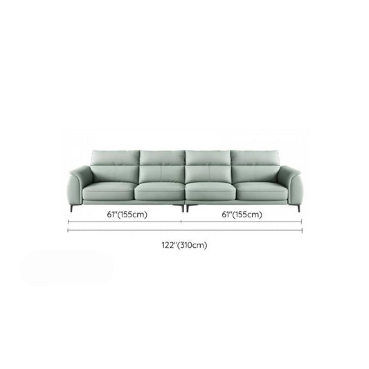 Divano sezionale industriale divano braccio top cuscino verde per soggiorno