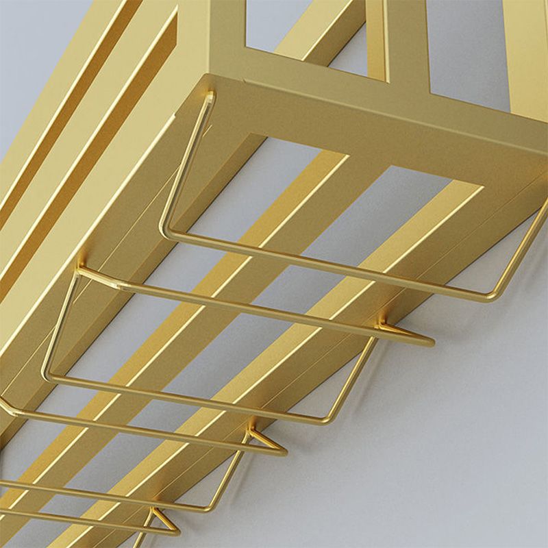 Porta di vino moderno per vino a parete in metallo e porta vino moderno per cucina