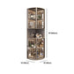 Modern Corner Unit Wood Curio Cabinet Glass Doors Storage Cabinet for Bathroom Clearhalo 'Display & China Cabinets' 'display_china_cabinets' 'furn' 'furn_display_china_cabinets' 'Furniture' 'Kitchen & Dining Furniture' 1200x1200_e4e898e9-28a5-4bbe-9ac4-d779b7fccb3e