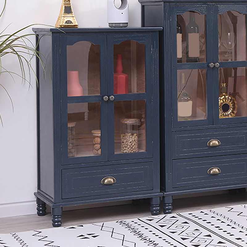 23.62 "L x 13.77" W Industrial Wood Accent Cabinet met lade rechthoekige zijkast