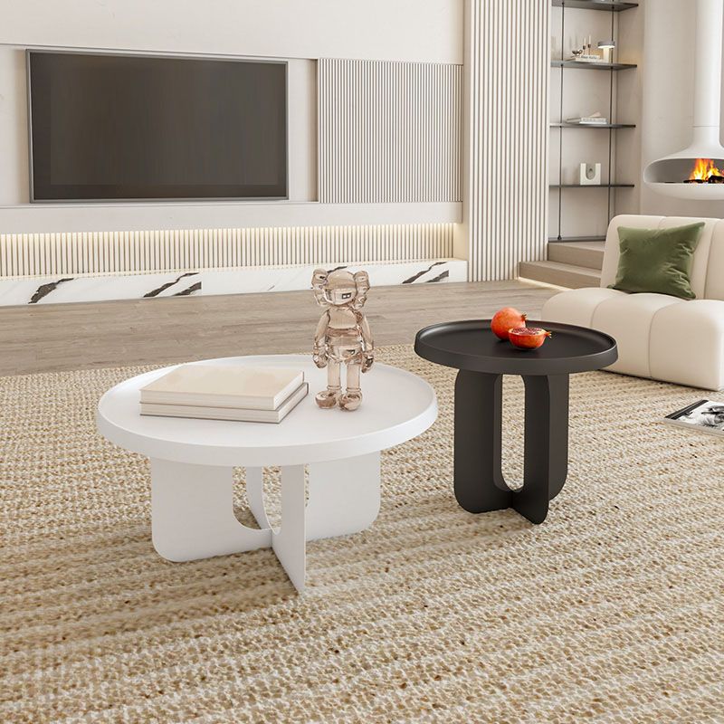 Modern Pedestal Round Coffee Table Set Tray Top Cocktail Table Clearhalo 'Coffee & Accent Tables' 'Coffee Tables' 'coffee_tables' 'furn' 'furn_coffee_tables' 'Furniture' 'Living Room Furniture' 1200x1200_e4ebbb3c-1860-4b48-a3dd-2c80f5dd3863