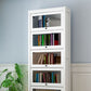 White Manufactured Wood Standard Bookcase Modern Bookshelf with Glass Doors Clearhalo 'Bookcases' 'furn' 'furn_bookcases' 'Furniture' 'furniture_bookcases' 'Office Furniture' 1200x1200_e4ee5772-13b1-4e54-9300-e589c3ef9cd8