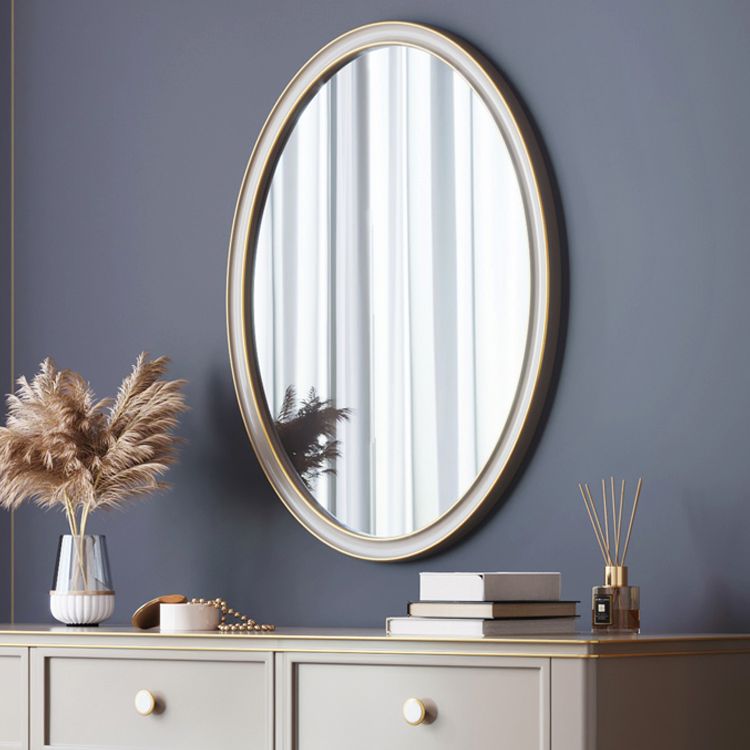 Mirror & 3 Drawers Makeup Vanity Dressing Table Solid Wood Dresser