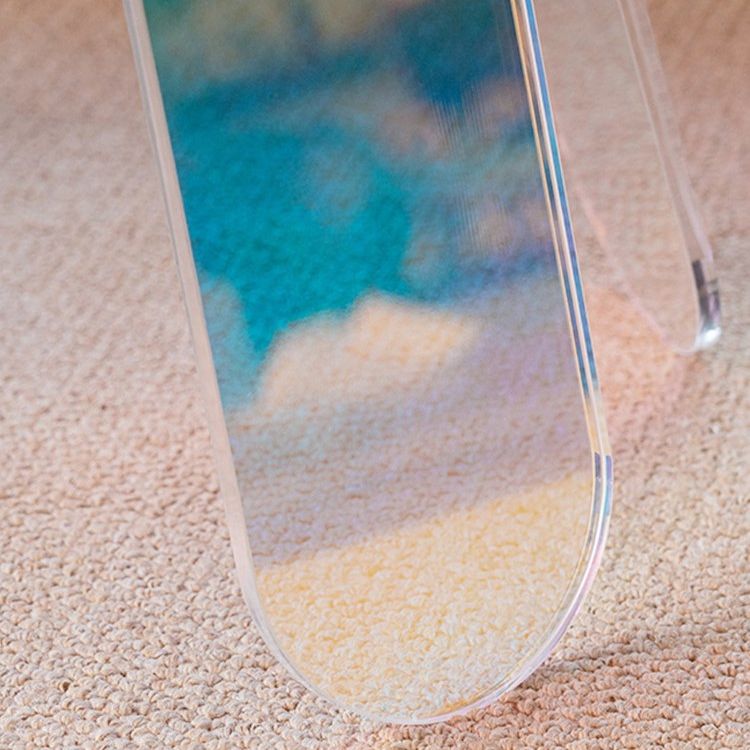 Modern Round/Elliptical Coffee Table Colored Plastic Cocktail Table Clearhalo 'Coffee & Accent Tables' 'Coffee Tables' 'coffee_tables' 'furn' 'furn_coffee_tables' 'Furniture' 'furniture_coffee_tables' 'Living Room Furniture' 1200x1200_e4f124a5-fd6f-4e57-8c51-7c0cb4a36696