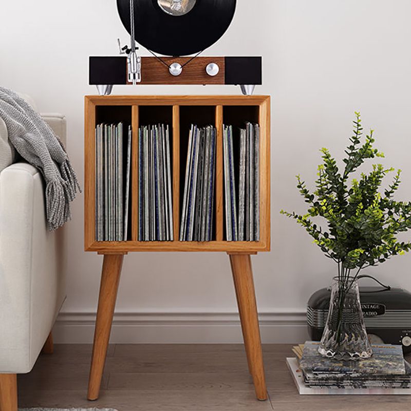 Bibliothèque en bois massif moderne à l'arrière fermé avec étagères