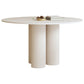 Contemporary Round Dining Table Stone Dinner Table with 3 Legs Clearhalo 'Dining Tables & Seating' 'Dining Tables' 'dining_table' 'furn' 'furn_dining_table' 'Furniture' 'Kitchen & Dining Furniture' 1200x1200_e4f31da7-d402-4f44-abed-cf869efdcb1e