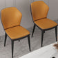 Nordic Glam Style Chair Kitchen Armless Wingback Chair with Metal Legs Clearhalo 'Dining Chairs' 'Dining Tables & Seating' 'dining_chair' 'furn' 'furn_dining_chair' 'Furniture' 'furniture_dining_chair' 'Kitchen & Dining Furniture' 1200x1200_e4f48cf1-e762-4673-ac2b-fcd0eb5ca49c