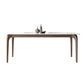 Mid-Century Dinette Table Rectangle Stone Dining Table in White Clearhalo 'Dining Tables & Seating' 'Dining Tables' 'dining_table' 'furn' 'furn_dining_table' 'Furniture' 'Kitchen & Dining Furniture' 1200x1200_e4f7f27f-c399-4d52-af05-0f78a5a111fb
