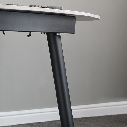 Set di tavoli da pranzo estendibile 1/4/5/7 pezzi con mobili da cucina a base di metallo