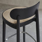 Wood Dining Stools Contemporary Armless Bar Stools with Footrest
