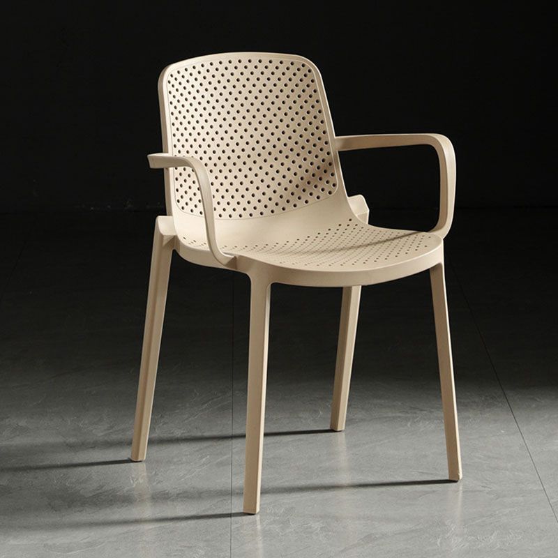 Contemporary Plastic Chair Parsons Chair in Matte Finish for Home Clearhalo 'Dining Chairs' 'Dining Tables & Seating' 'dining_chair' 'furn' 'furn_dining_chair' 'Furniture' 'Kitchen & Dining Furniture' 1200x1200_e4f955fc-fc0d-43de-bee8-237a1416ab1a